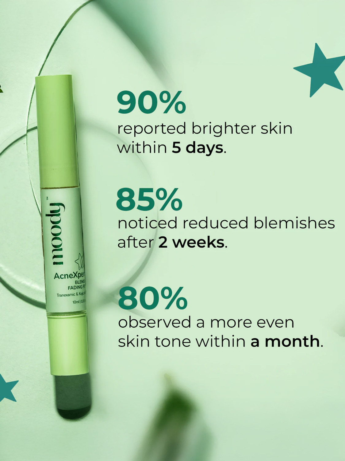 Image of MOODY Acnexpert Blemish fading pen with Tranexamic & Kojic Acid
