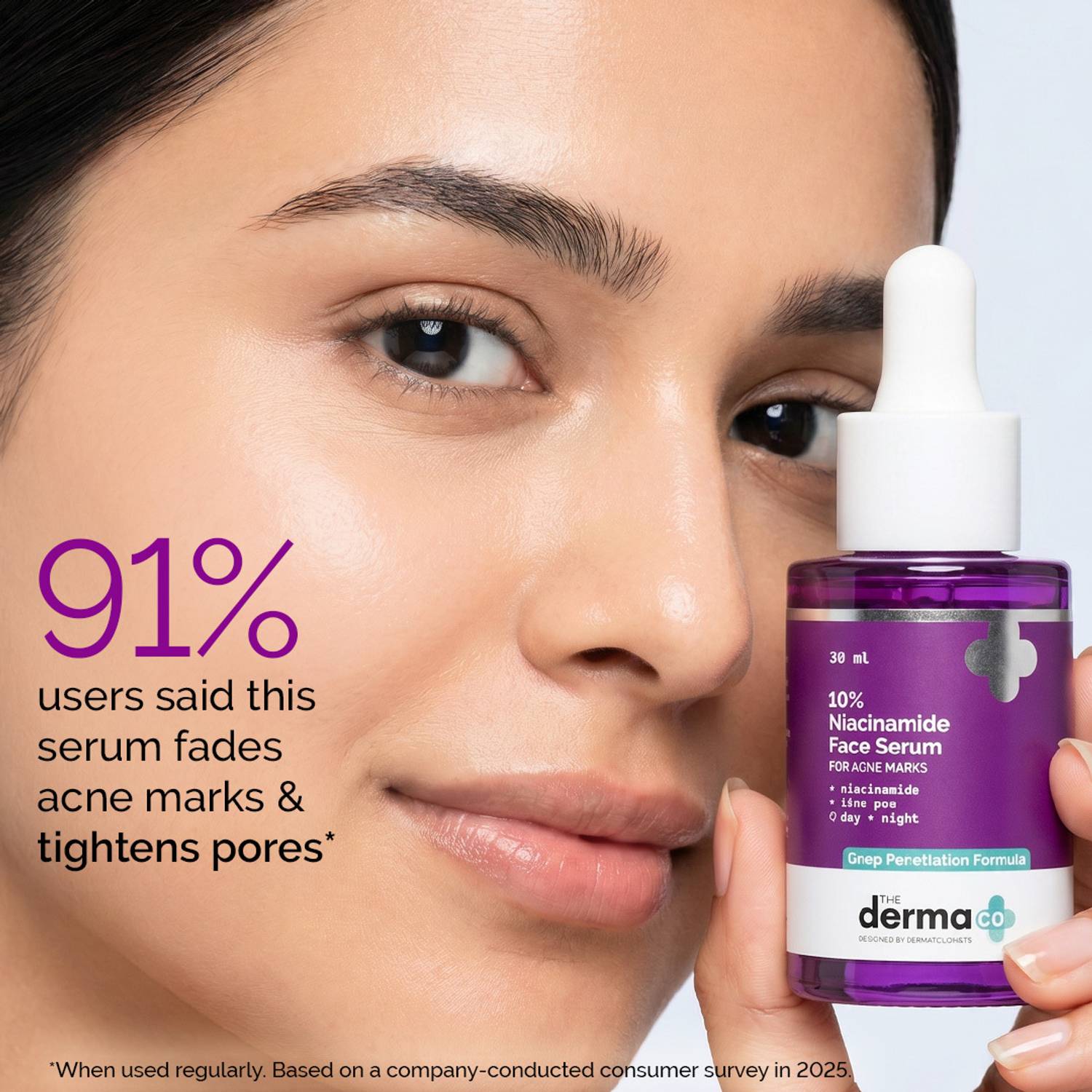 The Derma Co 10% Niacinamide 2% Zinc Face Serum 30ml - Image 4