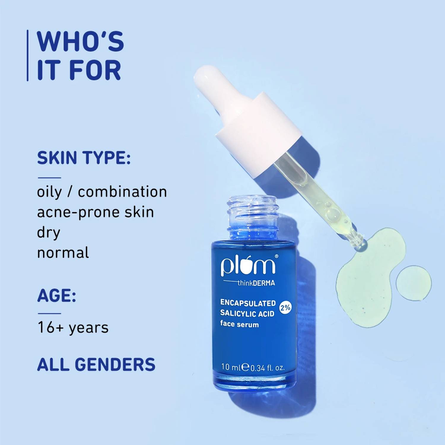 Plum 2% Salicylic Acid Face Serum 10/30ml - Image 4