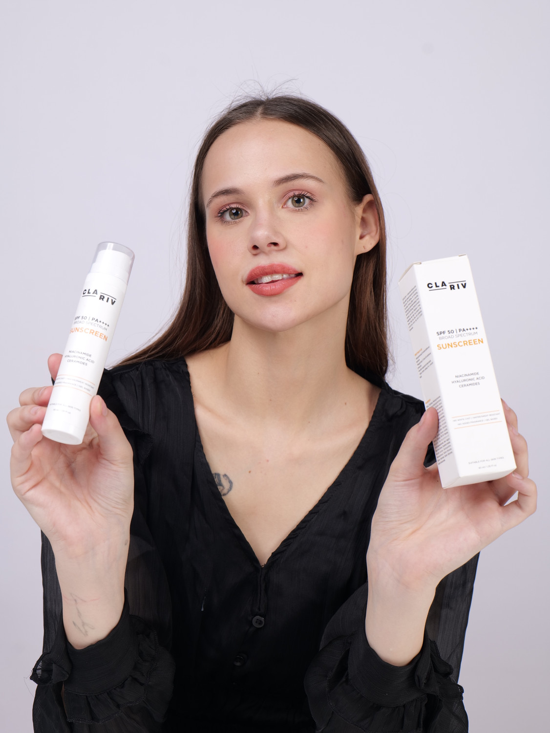 Image of CLARIV Sunscreen - SPF 50 PA++++ SPF 50 Sunscreen for Face & Body Broad Spectrum Sun Protection