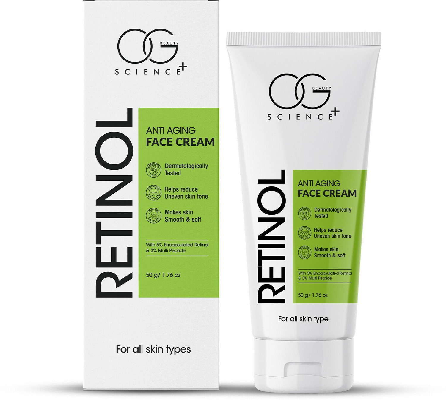 Image of OG BEAUTY Science Retinol Anti-Aging Face Cream | Dermatologist Tested, Makes Skin Smooth