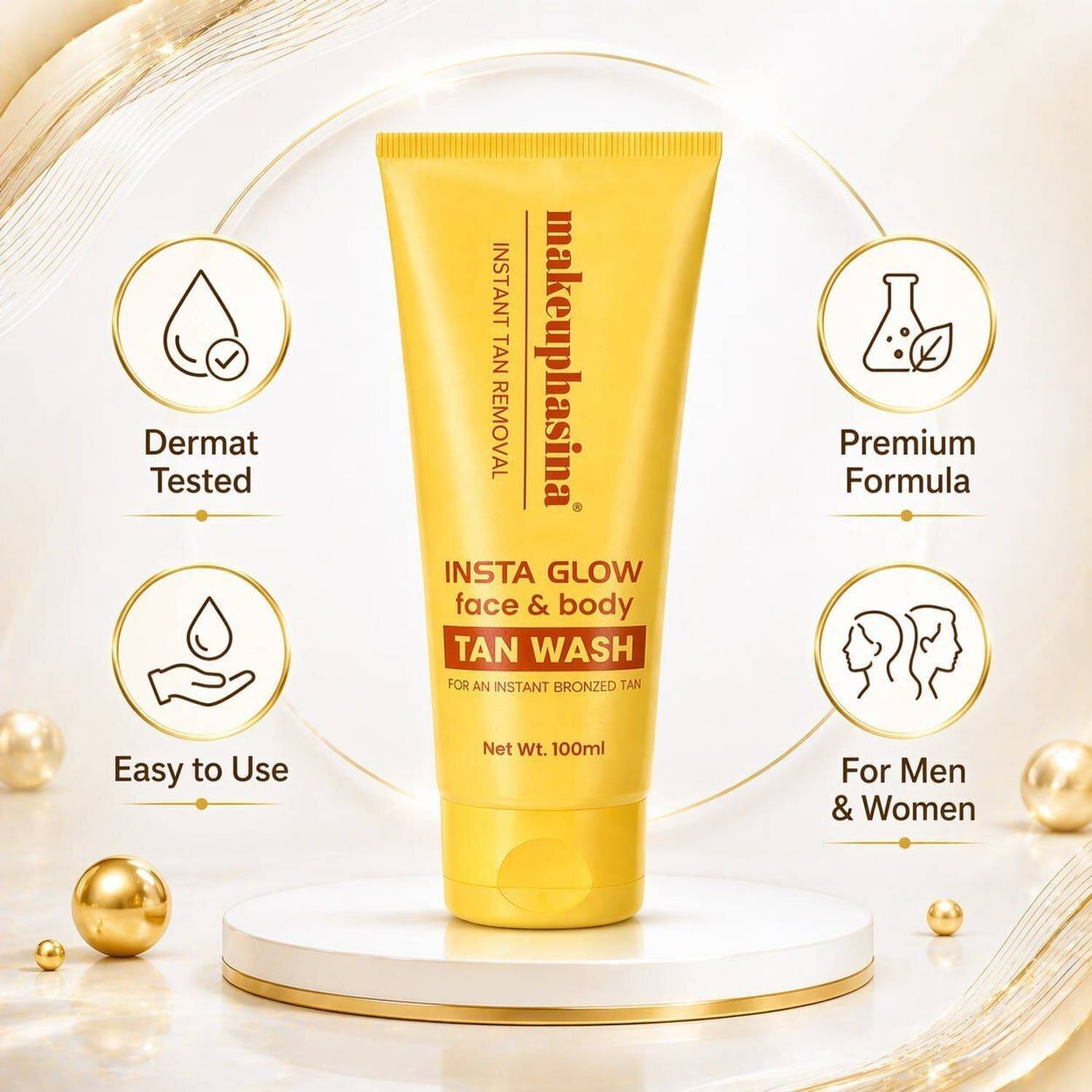 Makeup Hasina Face & Body Tan Removal Wash - Image 1