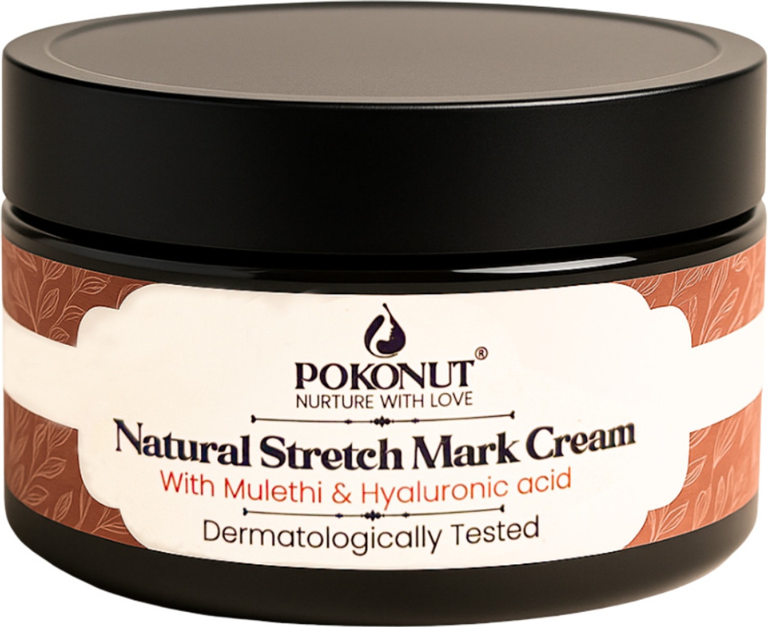 Image of Pokonut Stretch Mark Cream | Reduces Old & New Marks, Hyaluronic Acid | 50g