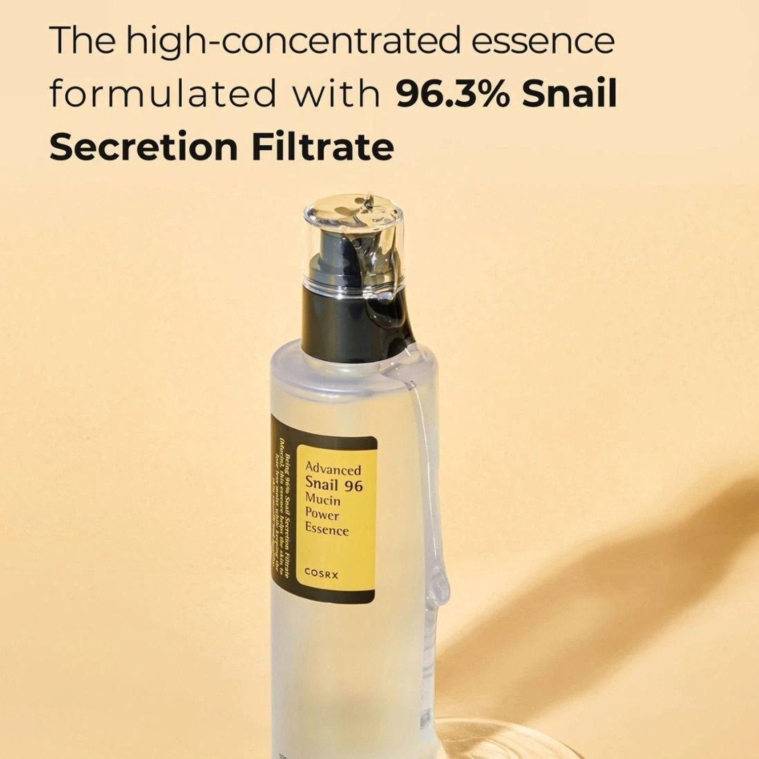 Image of Cosrx Advanced Snail 96 Mucin Power Essence | Hydrating Face Serum for Glowing Skin | Korean Skincare for Men & Women