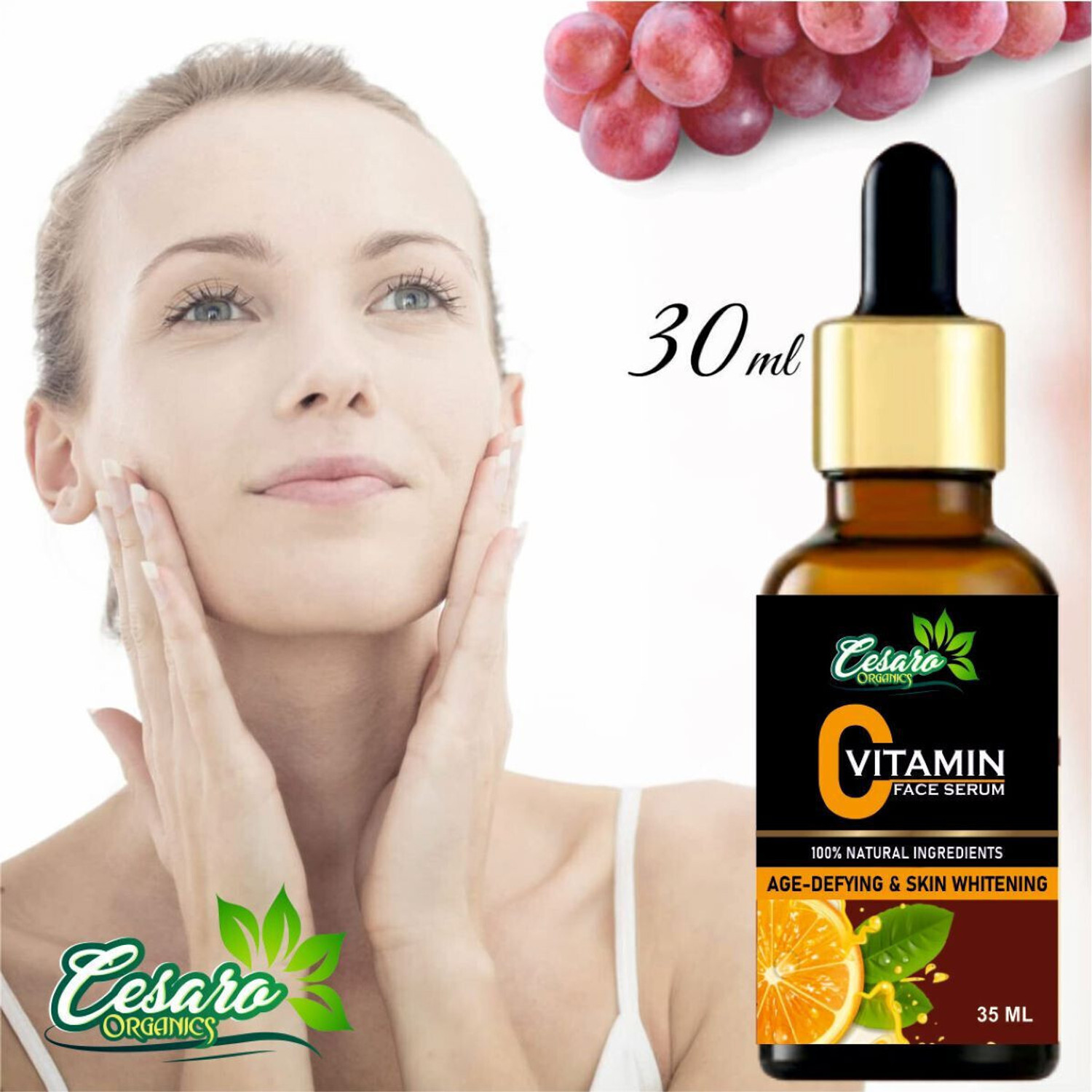 Image of Cesaro Organics Vitamin C Serum For Skin whitening & Hyperpigmentation