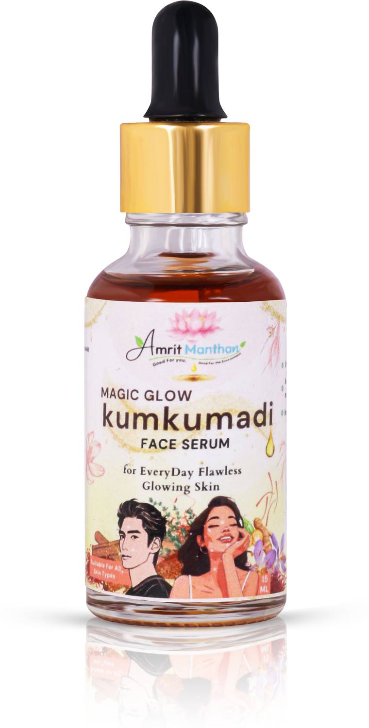 Amrit Manthan Magic Glow Kumkumadi Face Serum | brighten skin, Reduces Pigmentation, Blemishes & Acne Marks | light and fast absorbing