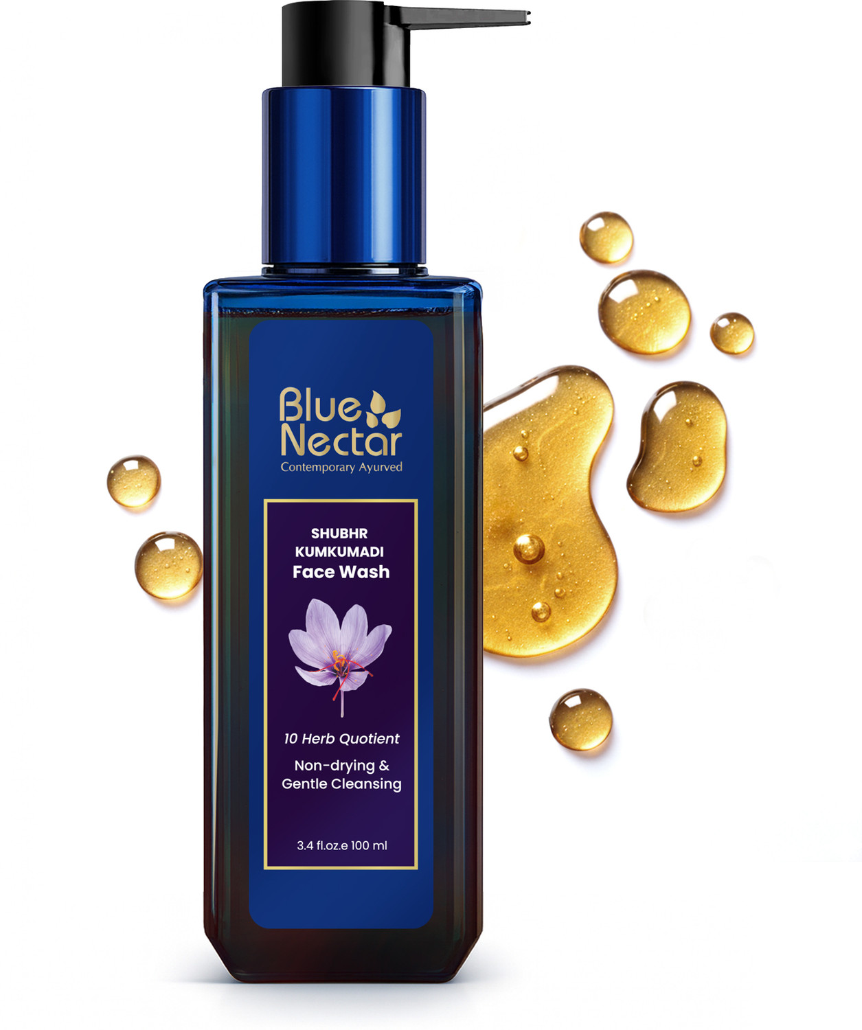 Image of Blue Nectar Kumkumadi Face Wash with Saffron | Women & Men | For Pimples & Acne|
