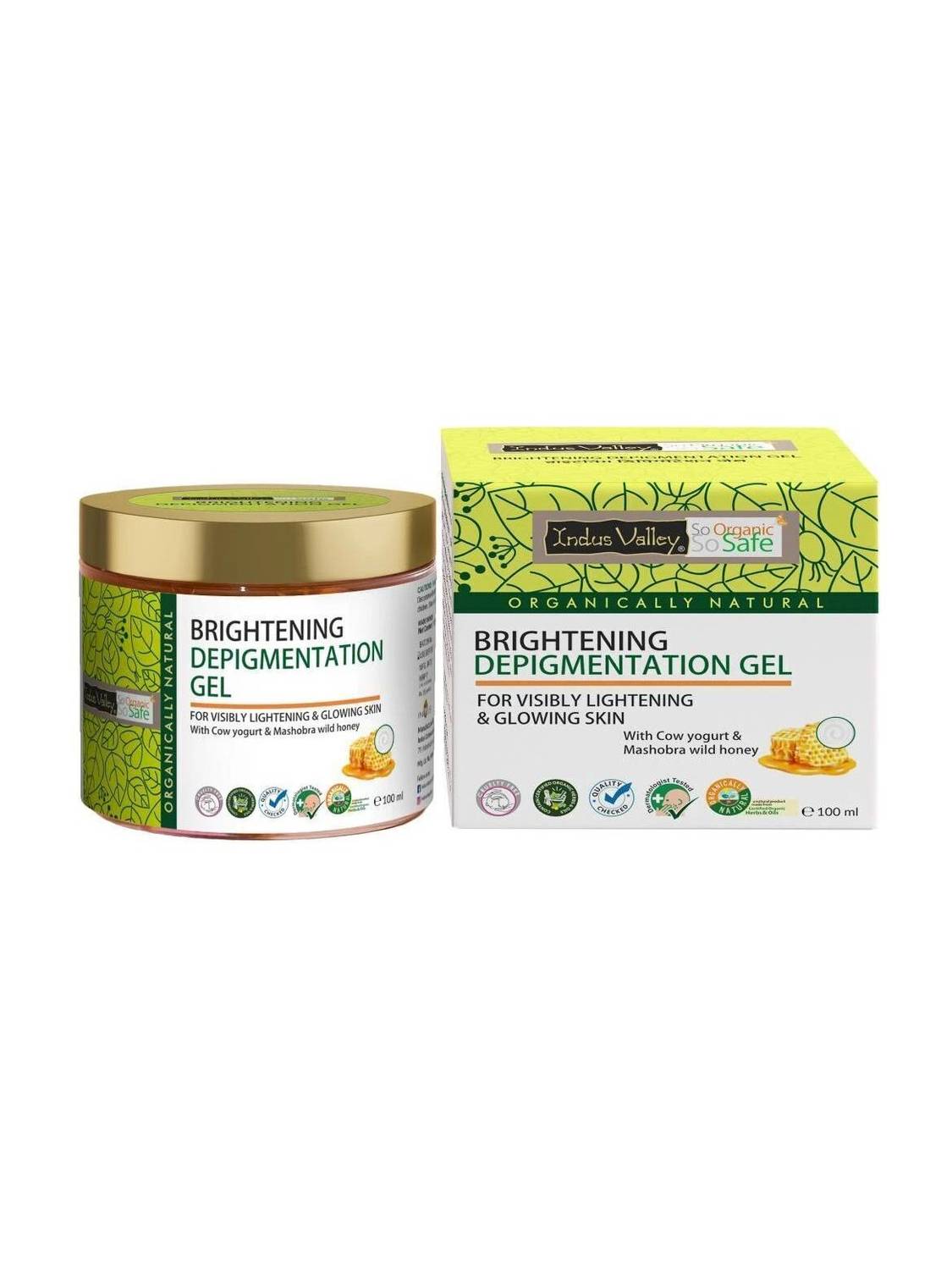 Indus Valley Brightening Depigmentation Gel For Visibly Lightening & Glowing Skin
