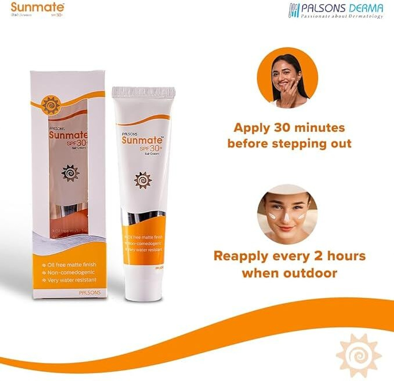Image of Palsons SUNMATE SPF30+ GEL CREAM 50gm