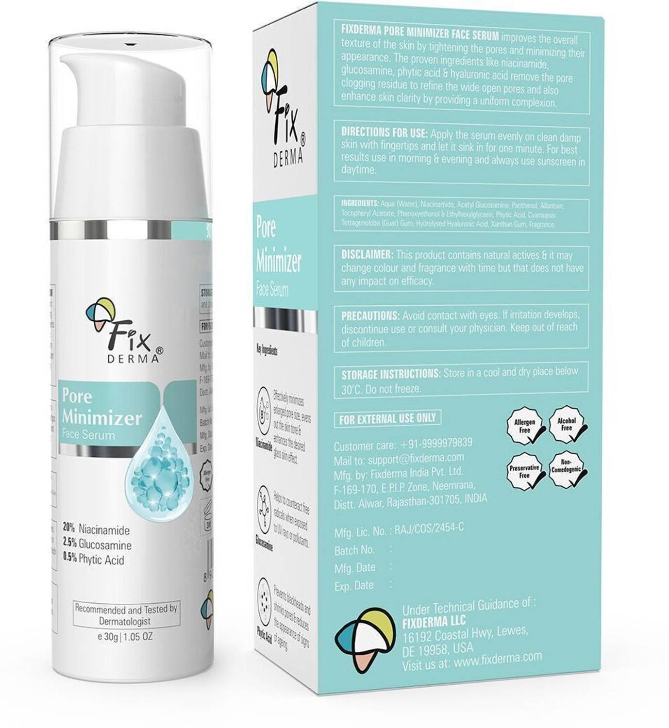 Fixderma 20% Niacinamide Pore Minimizer Serum - Image 5