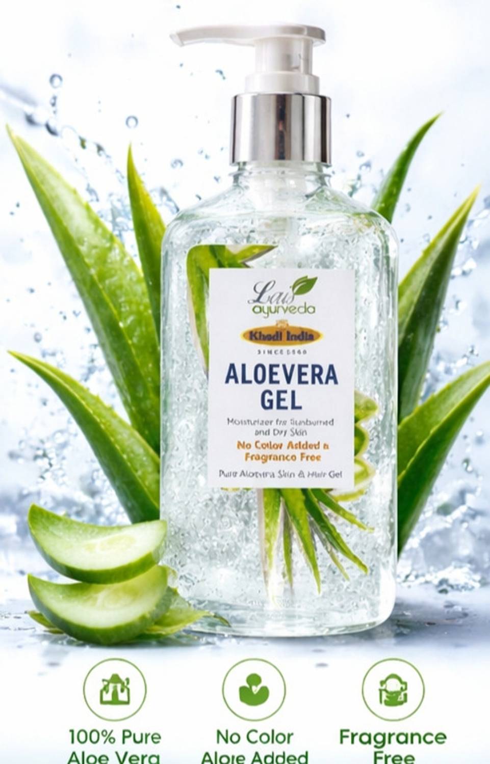 Lais Ayurveda Pure ALOEVERA GEL Khadi India(300g) - Price in India, Buy  Lais Ayurveda Pure ALOEVERA GEL Khadi India(300g) Online In India, Reviews,  Ratings & Features | Flipkart.com