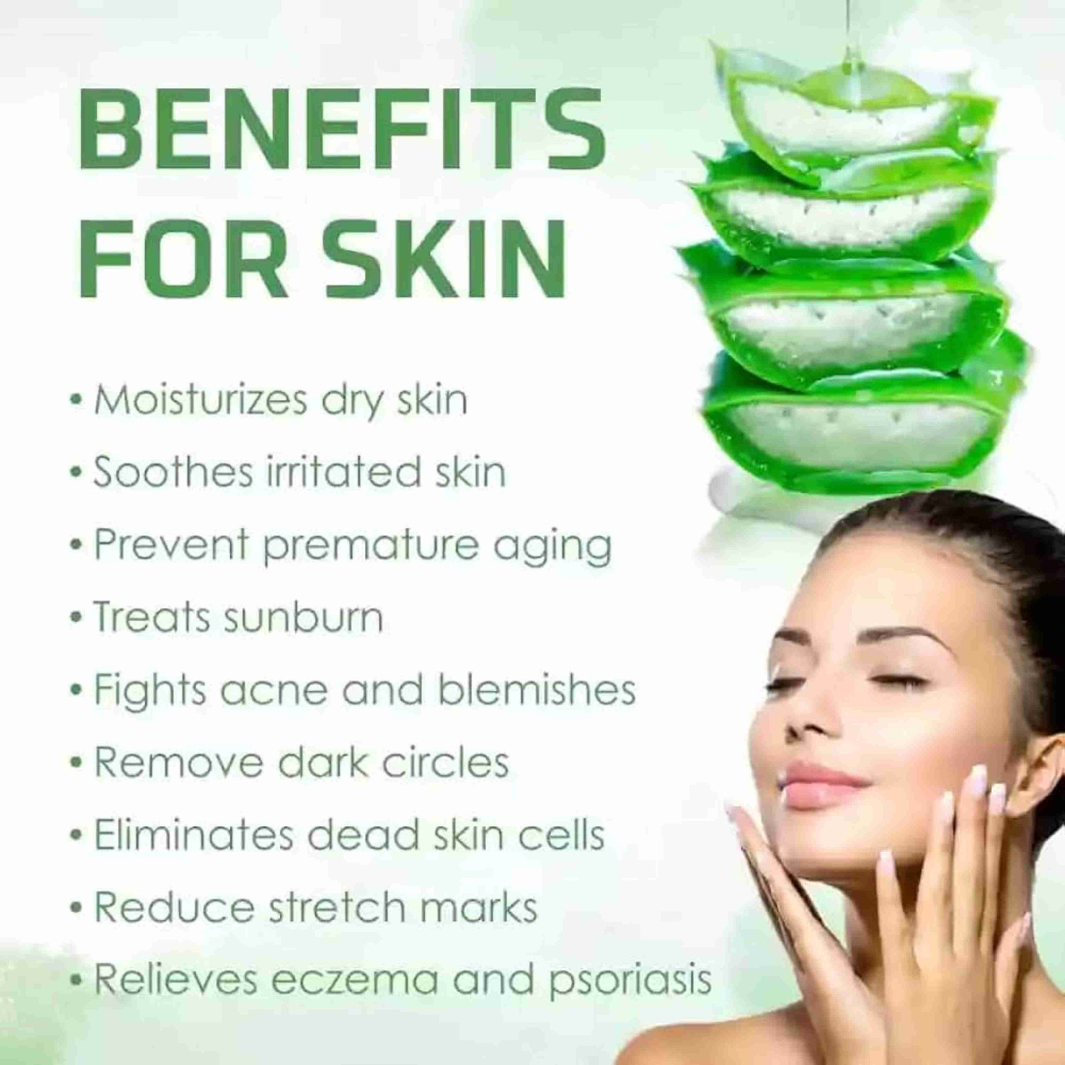 Image of RAQUITYS Pure Aloevera Gel for Moisturize Skin & Younger Looking (150 ml)