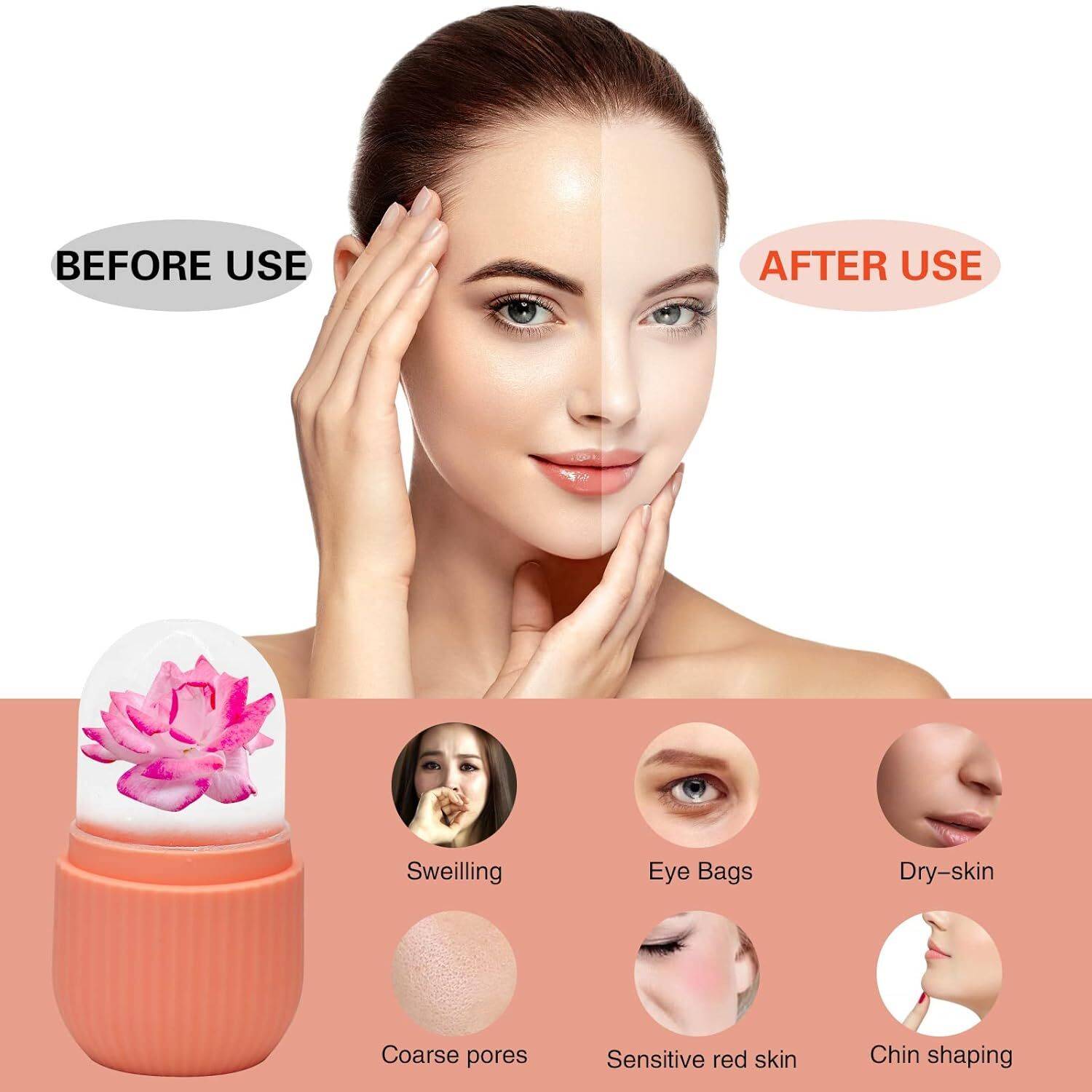 eyurva Silicone Facial Ice Roller - Image 5