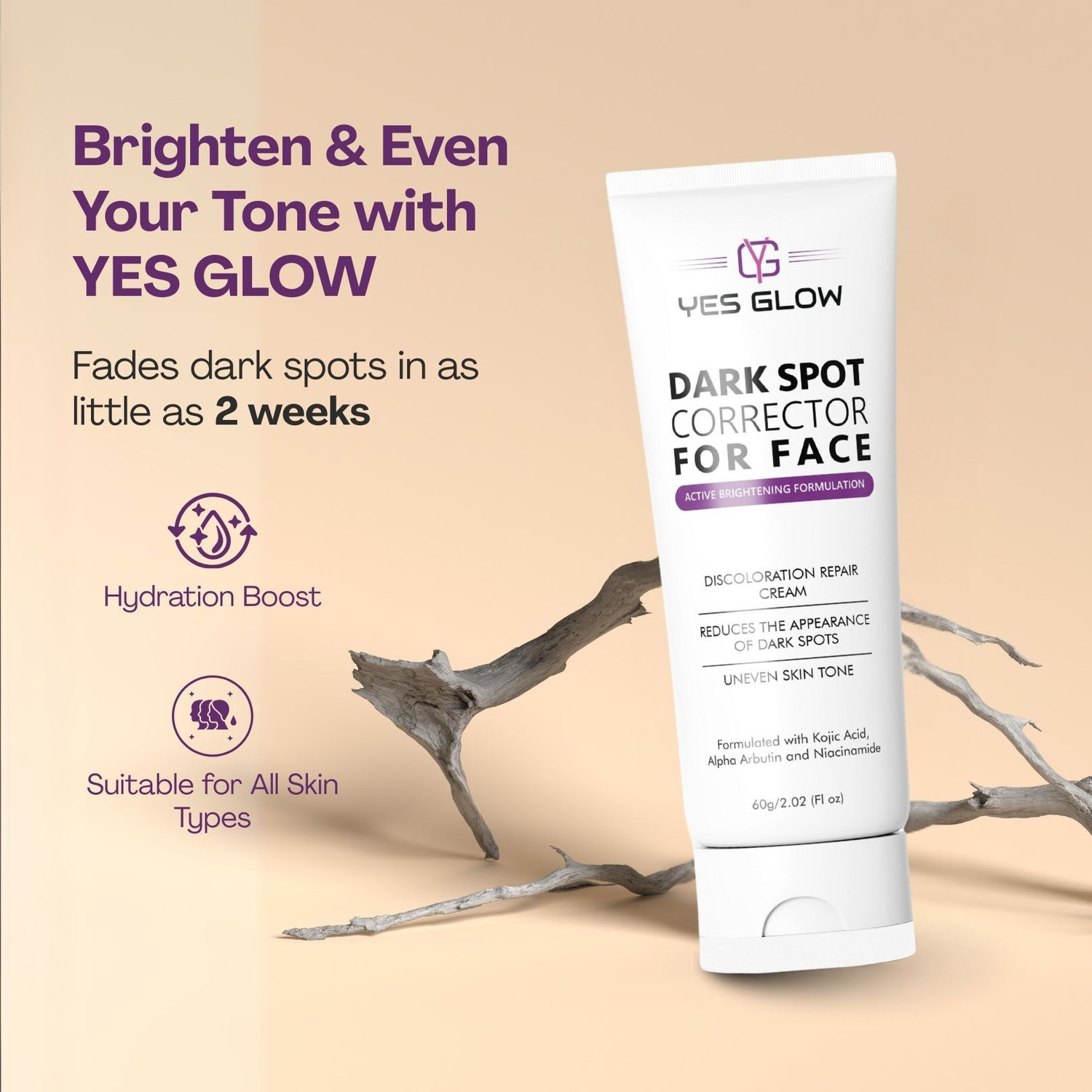 Image of YES GLOW Dark Spot Corrector For Face - Pack of 2