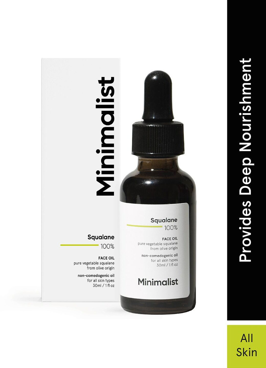 Image of Minimalist 100% Squalane Face Oil for light Moisturization, Skin Hydration & Reducing Fine Lines