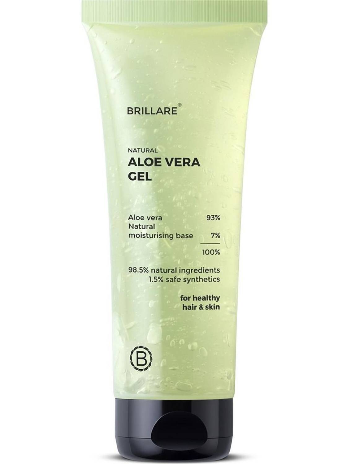 BRILLARE Natural Aloe Vera Gel for Skin & Hair | Hydrates & Smoothens | Pure Aloe Vera Gel