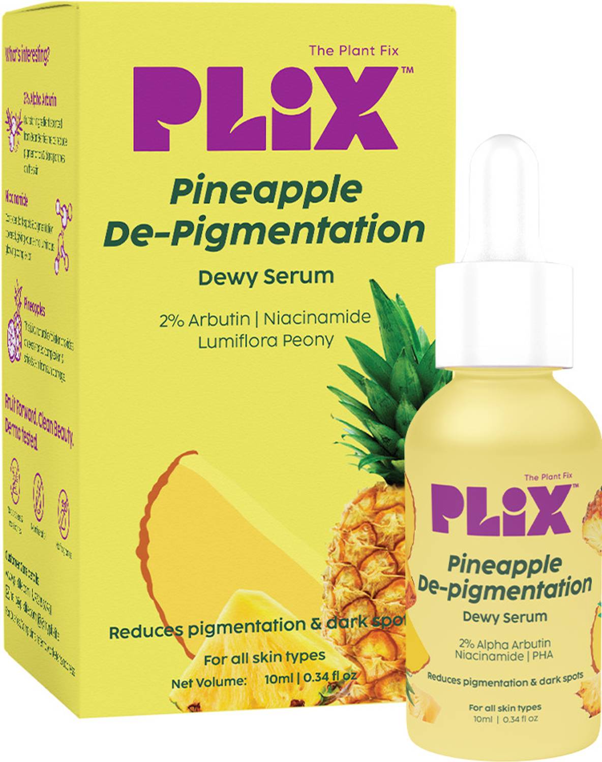 The Plant Fix Plix 2% Alpha Arbutin Pineapple Serum - Image 1