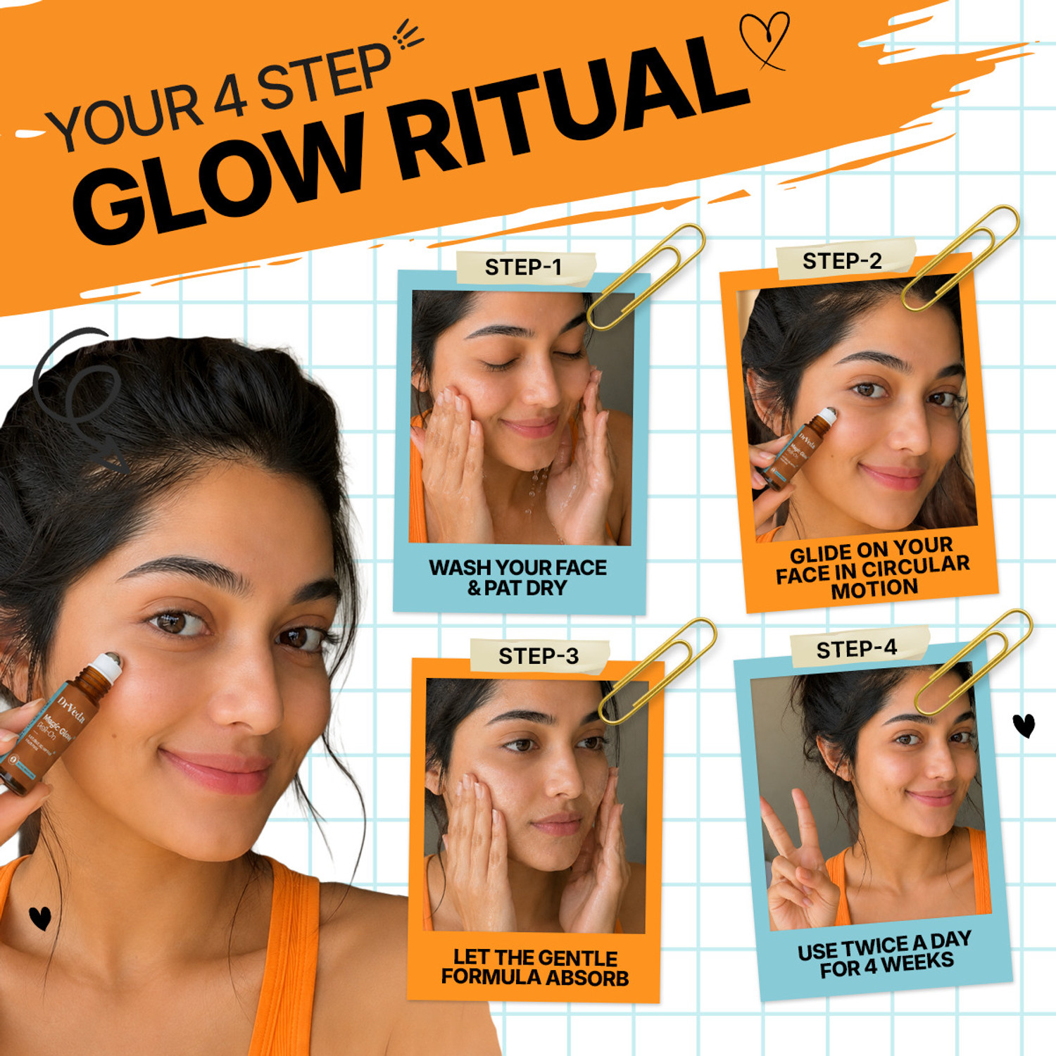 Image of DrVeda Magic Glow - Brightening Serum with Botanical Extracts & Vitamin Boost