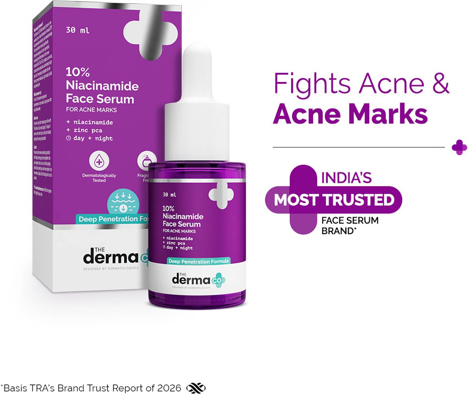 The Derma Co 10% Niacinamide 2% Zinc Face Serum 30ml - Image 3