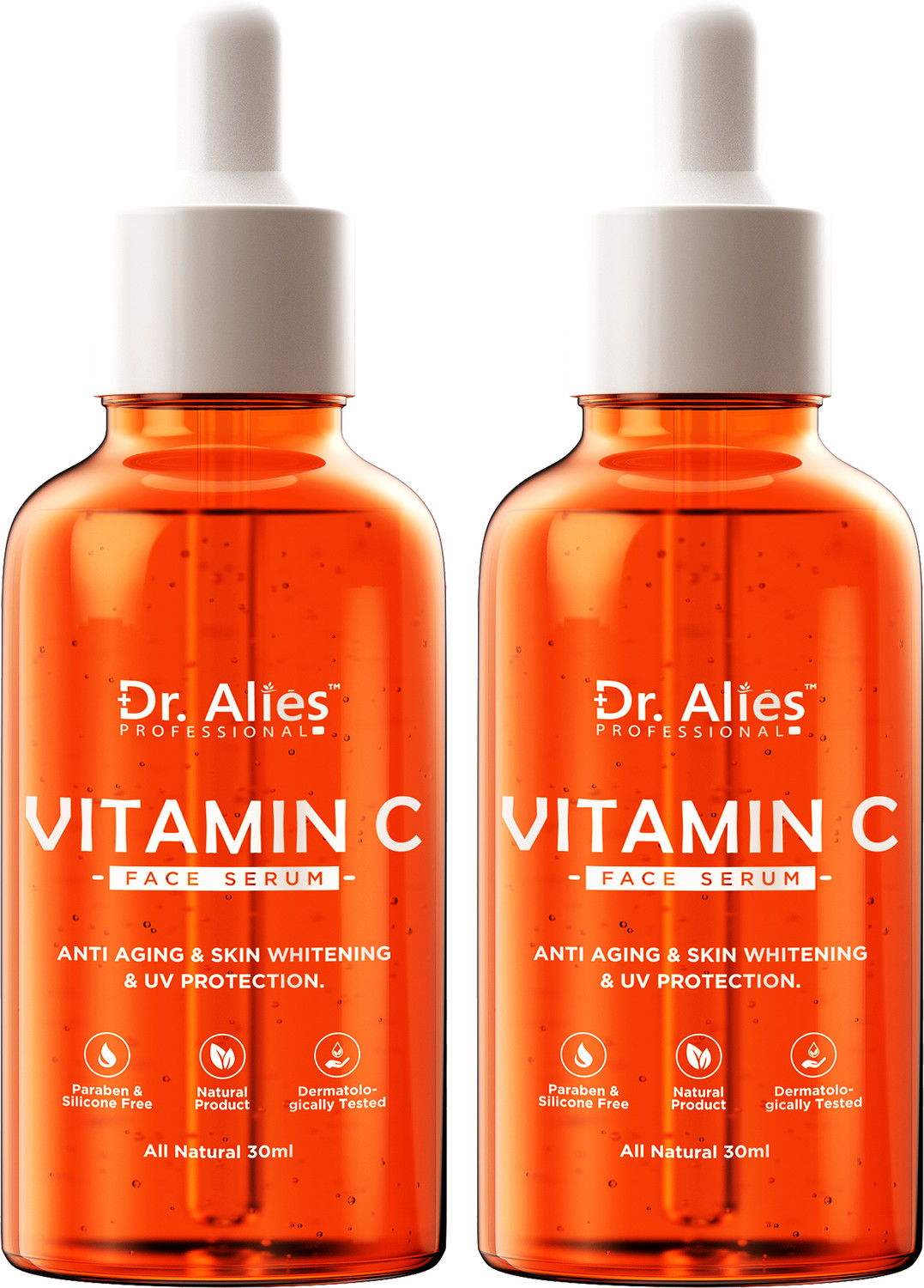 Image of Dr. Alies Professional Vitamin C Face Serum - Skin Brightening, Anti-Aging Gift kit (pack-2)