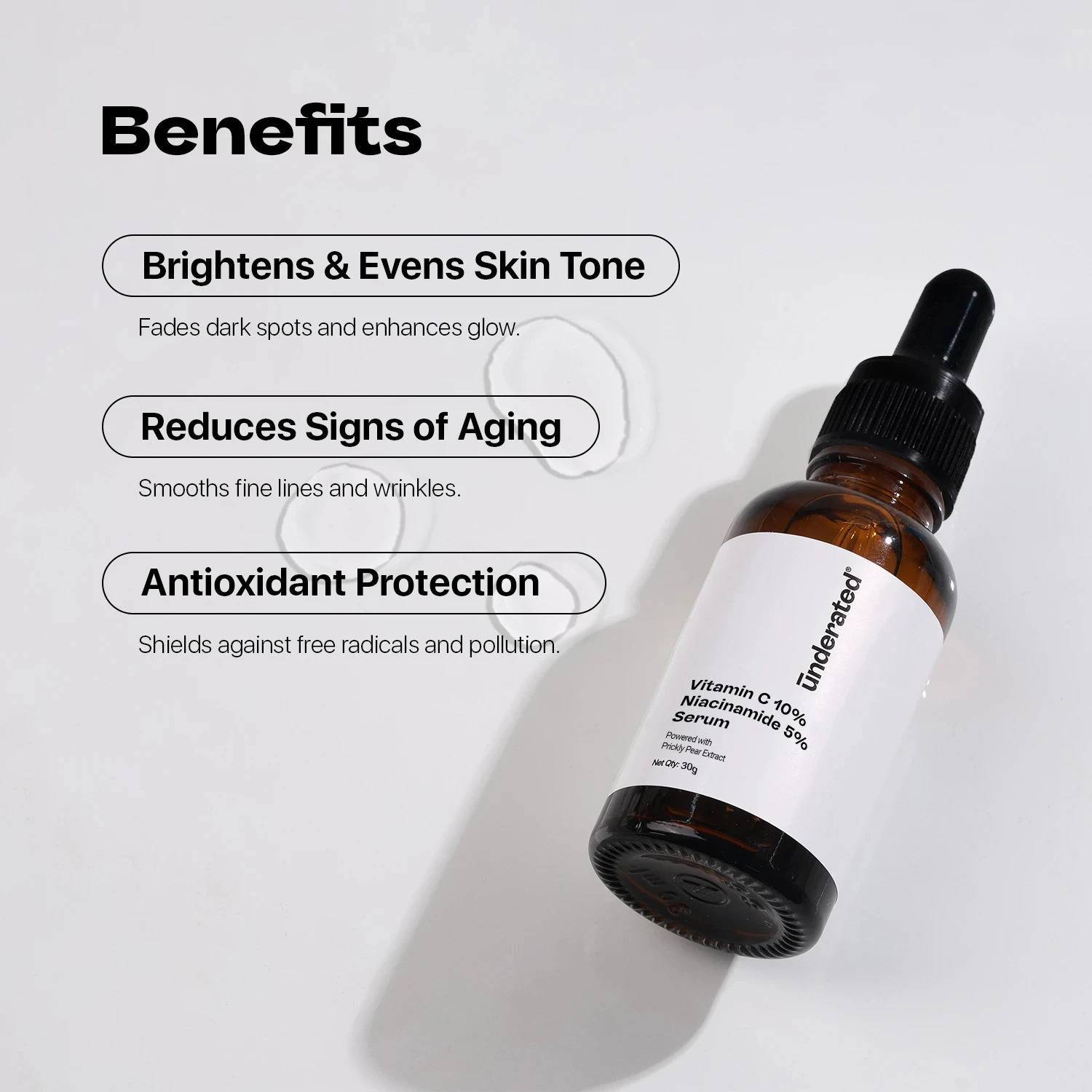 UNDERATED 10% Vitamin C, 5% Niacinamide Serum - Image 3