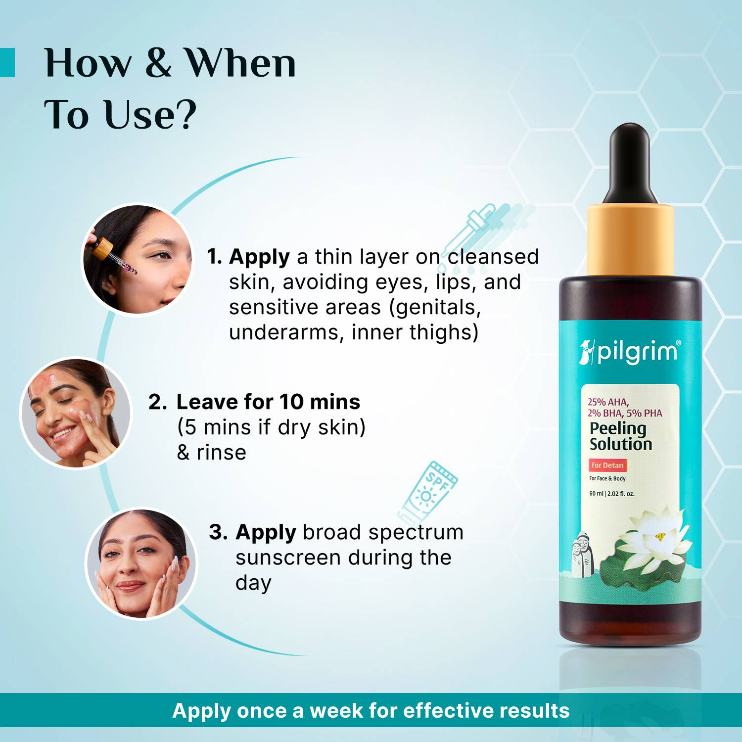 Pilgrim Peeling Solution Face Serum 30ml - Image 5