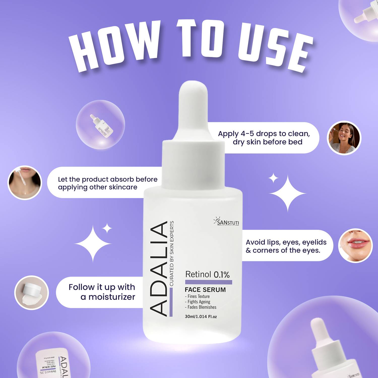 Adalia 0.3% Retinol Face Serum - Image 3