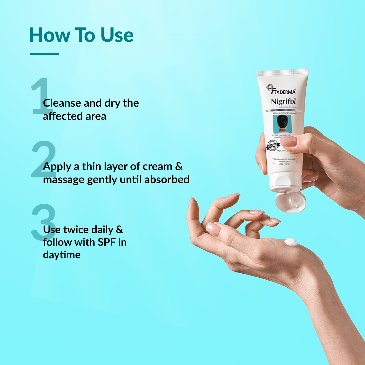 Image of Fixderma Nigrifix Advance Cream For Dark Body Parts Neck, Ankles, Armpits, Thighs, Elbows