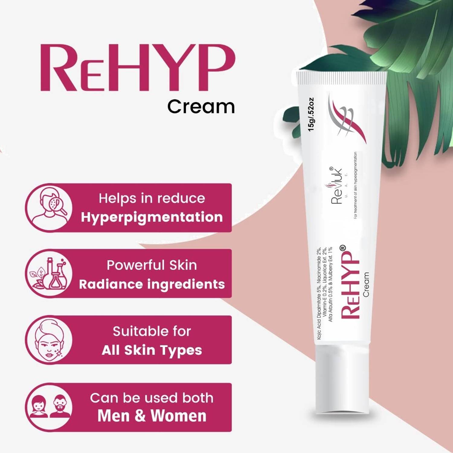 revluk ReHYP Hyperpigmentation Cream 15g - Image 5