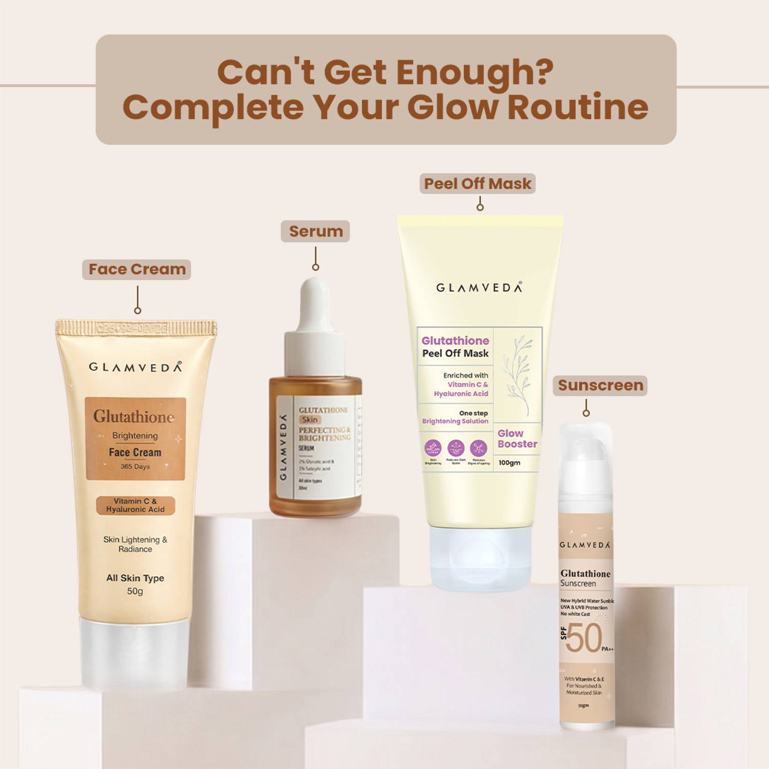 glamveda glutathione brightening face cream product info and reviews Reduce Dark spots & Age spots with Vitamin C Price in India L-Glutathione 500mg with Vitamin