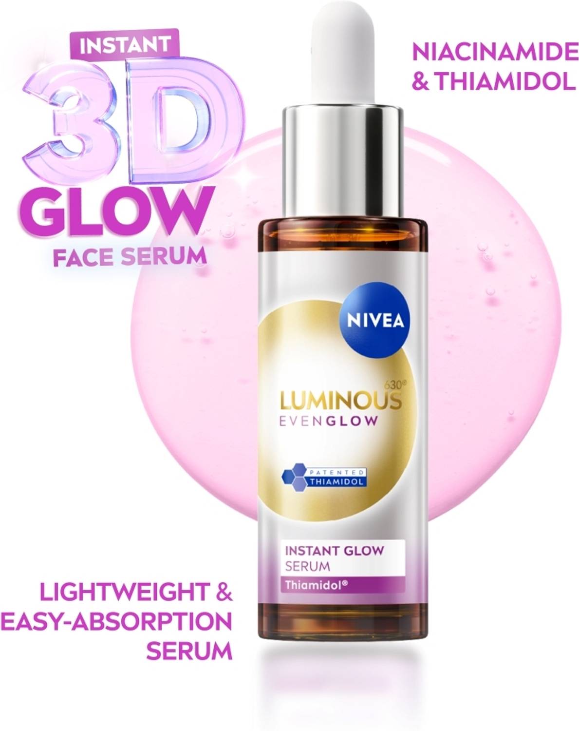 NIVEA Luminous Face Serum 30ml - Image 3