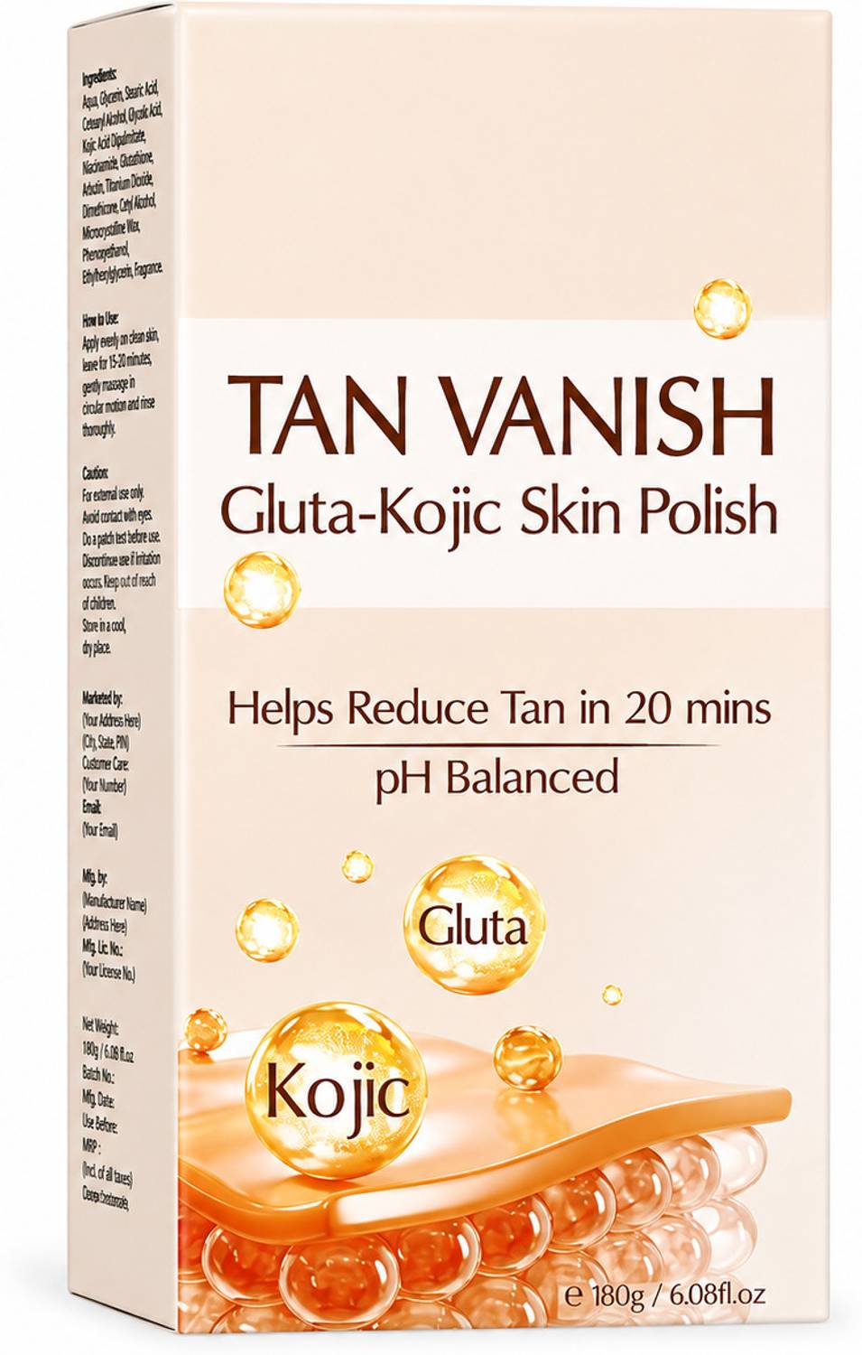 LEEGOAL Tan Vanish Gluta-Kojic Skin Polish 180g