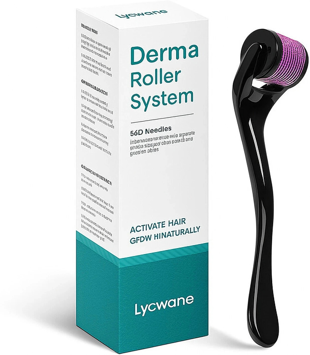 Image of LYCWANE Derma Roller for Hair & Beard Growth 0.5 mm with Titanium Alloy needles