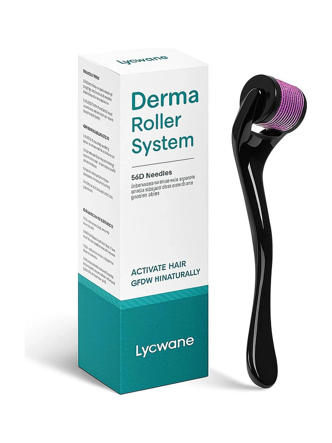 Image of LYCWANE Derma Roller for Hair & Beard Growth 0.5 mm with Titanium Alloy needles
