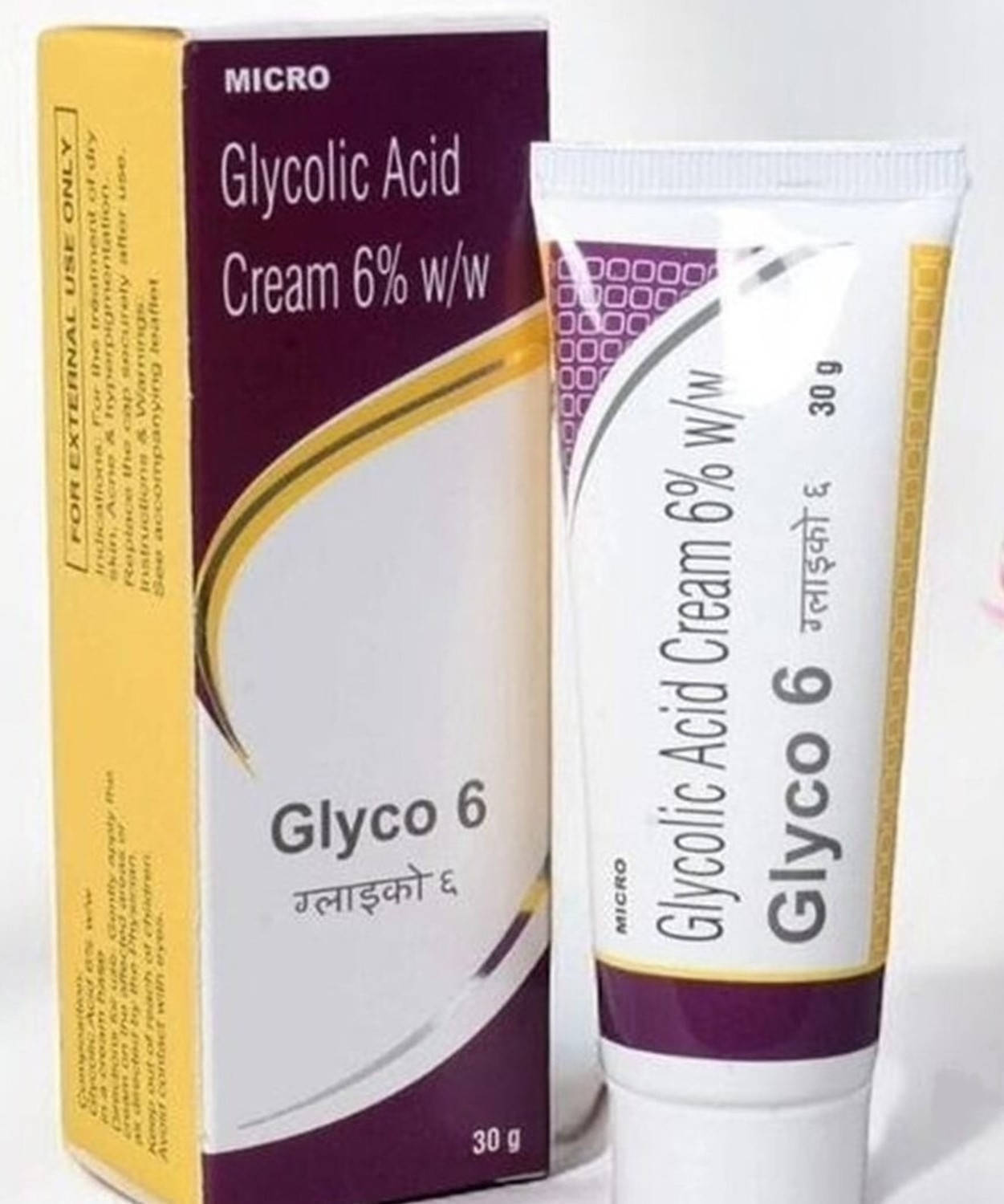 Image of glyco-6 6 Cream - Advanced Glycolic Acid Formula for Skin Rejuvenation (30g) - Single Pack