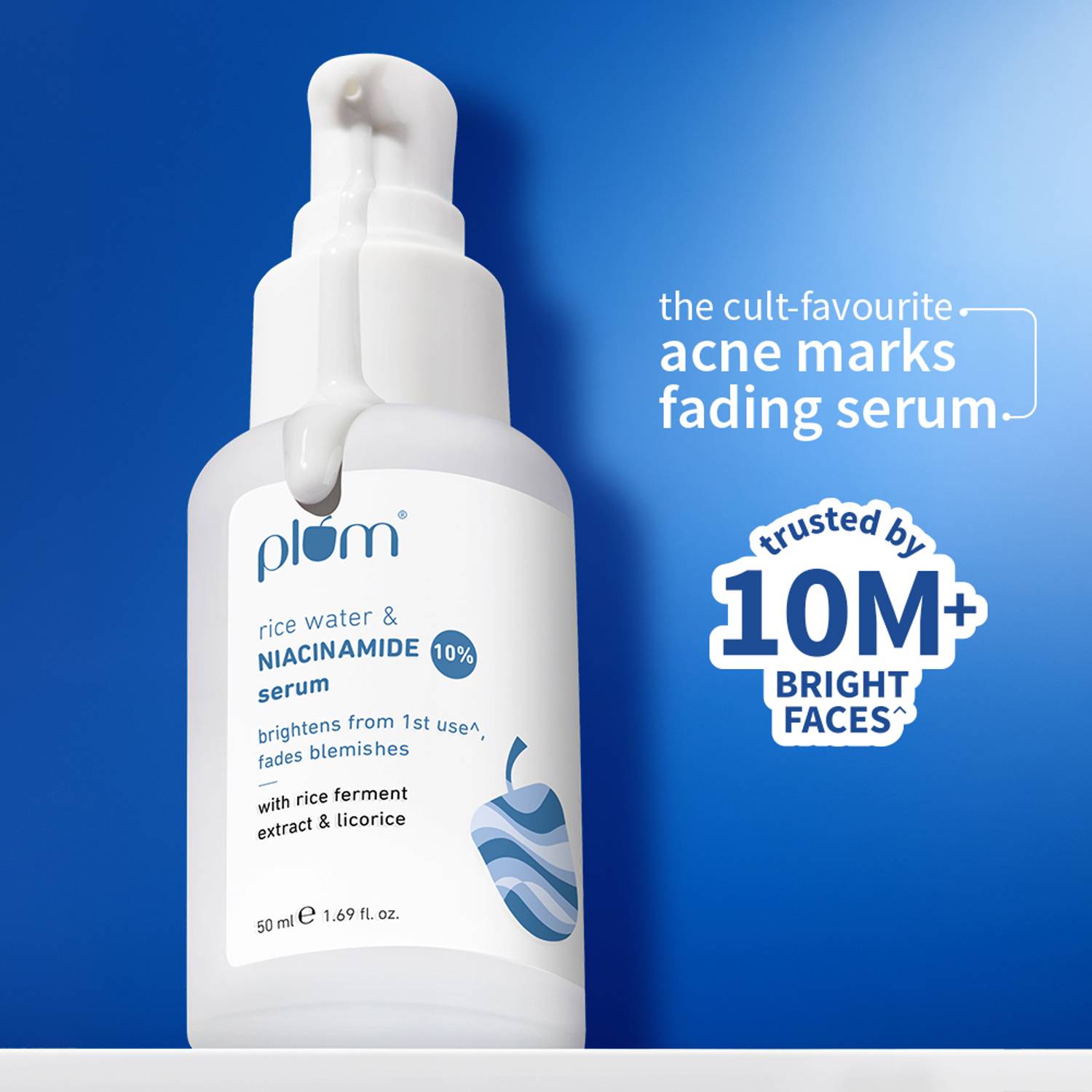Plum Rice Water & 10% Niacinamide Face Serum 30ml - Image 2
