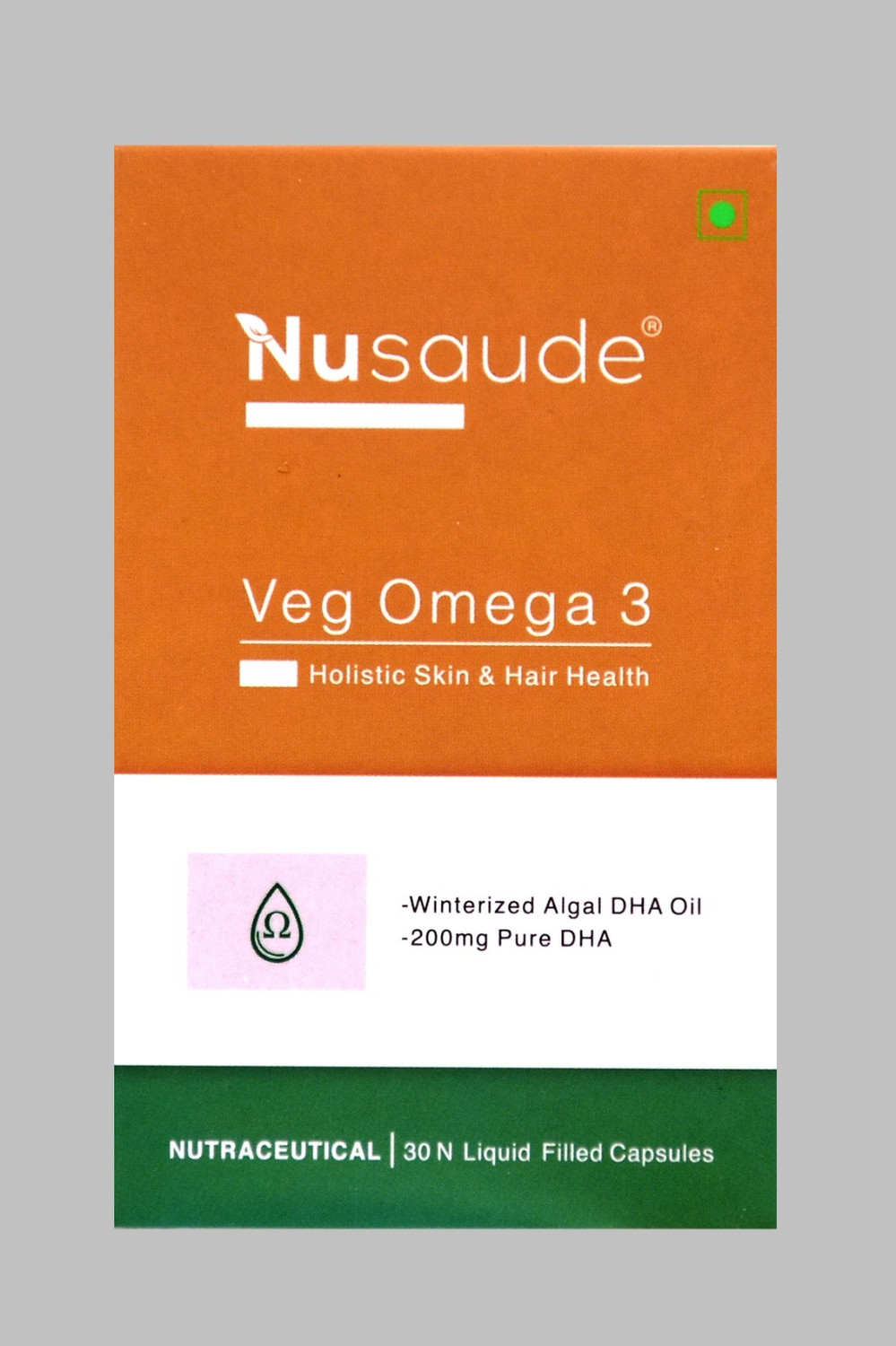 Image of KMAY Veg Omega 3 Capsules Skin & Hair Care Capsules For Men & Women