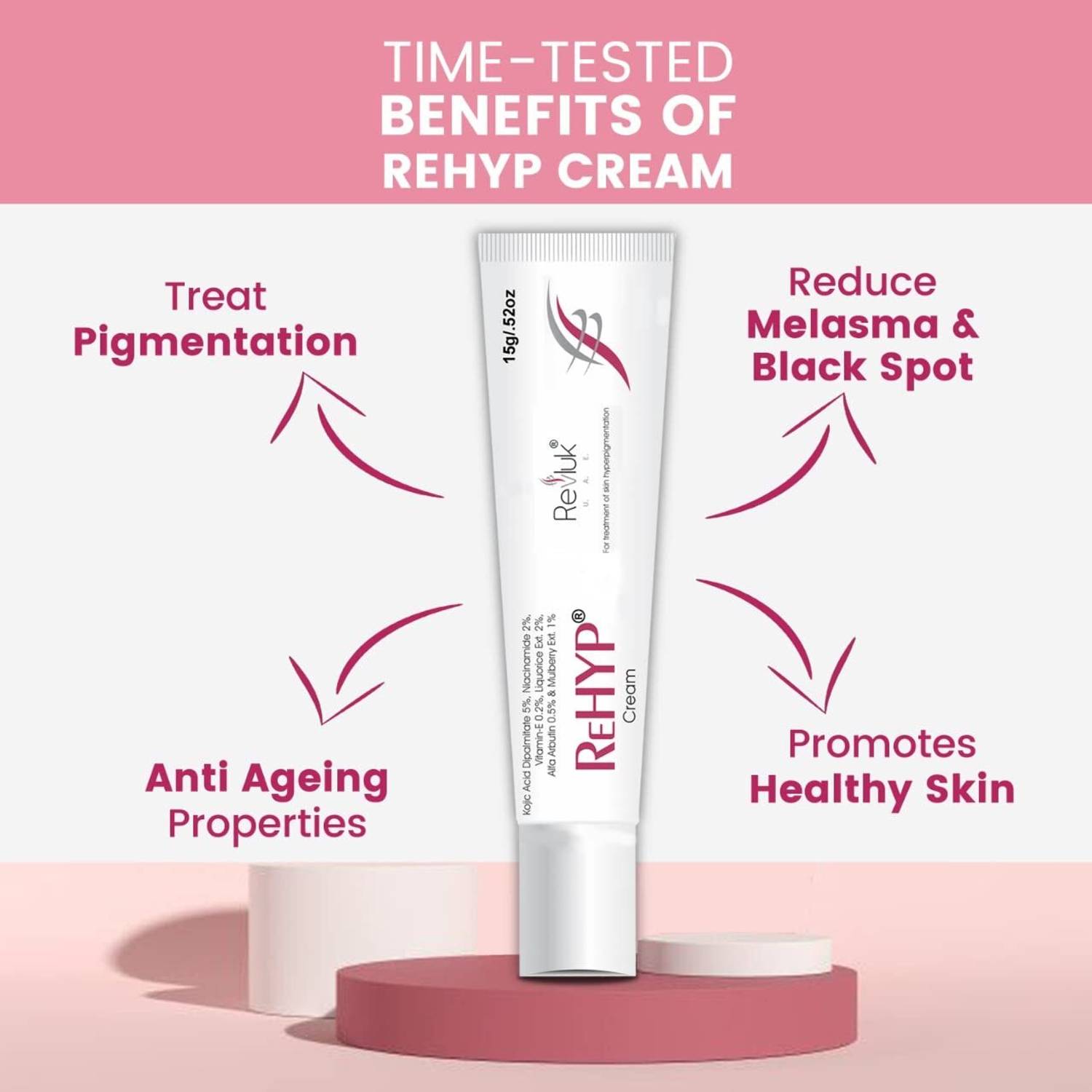 revluk ReHYP Hyperpigmentation Cream 15g - Image 2
