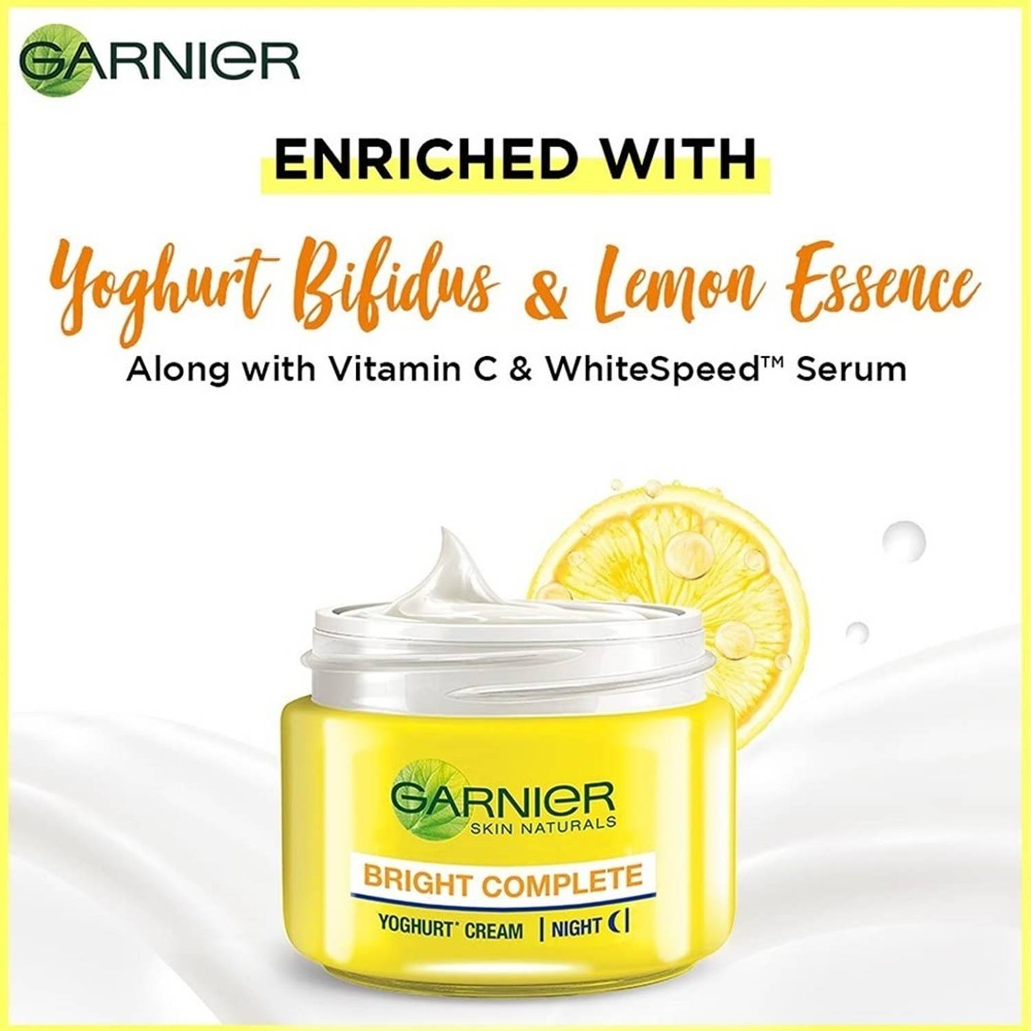 GARNIER Skin Naturals Bright Complete Vitamin C Yoghurt Night Cream - Image 4