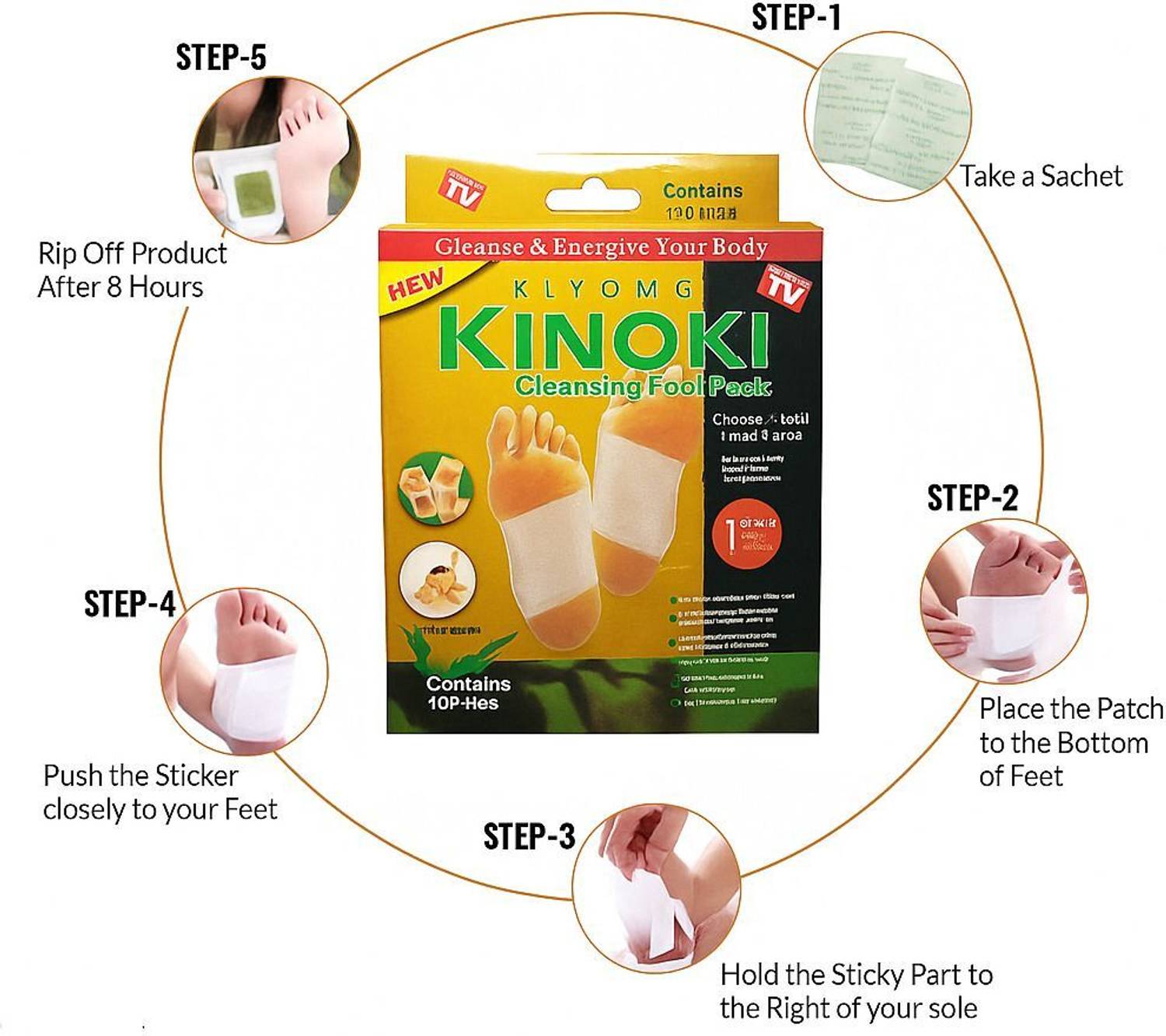 KIYOME KINOKI Foot Patches Pack of 4 - Image 5