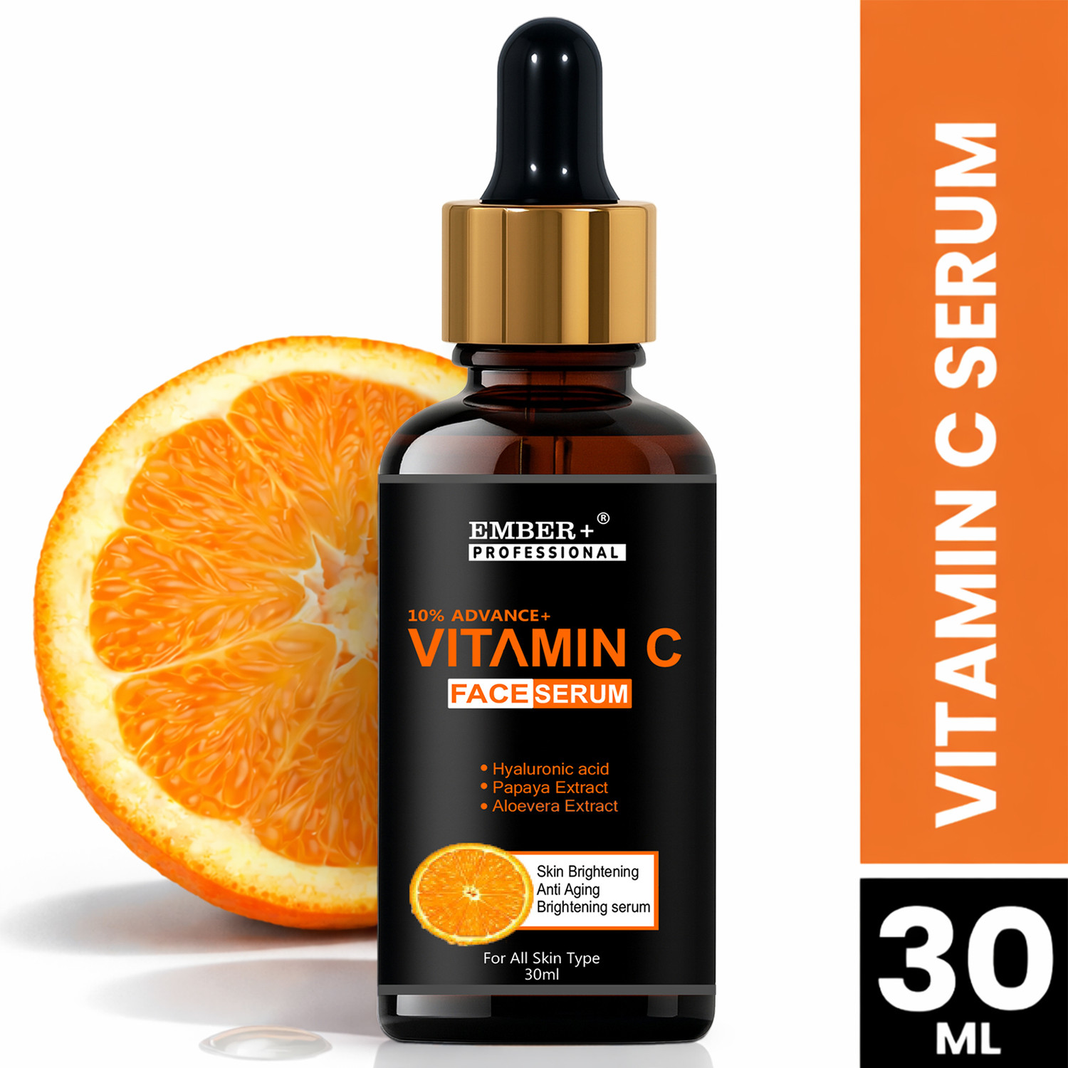 Image of Ember +Professional 10% Vitamin C Face Serum-Brightens & Reduces Dark Spots