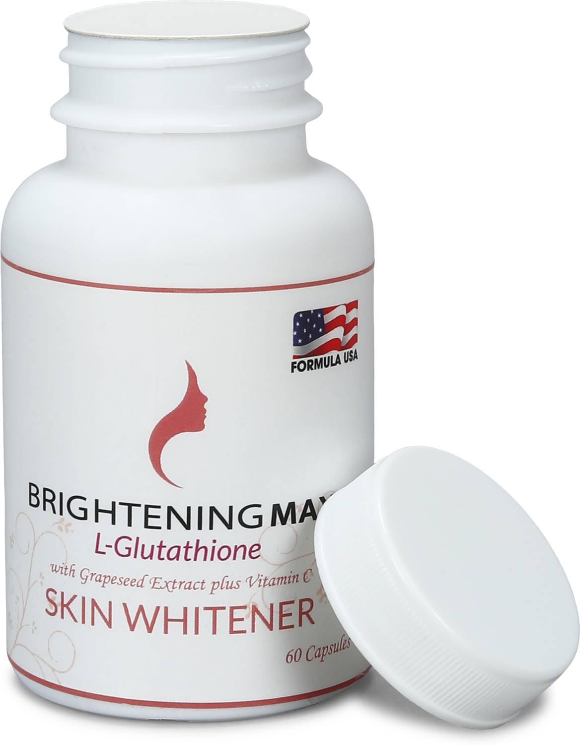 brightening max glutathione skin whitening capsule for both men and women  (60 capsule)