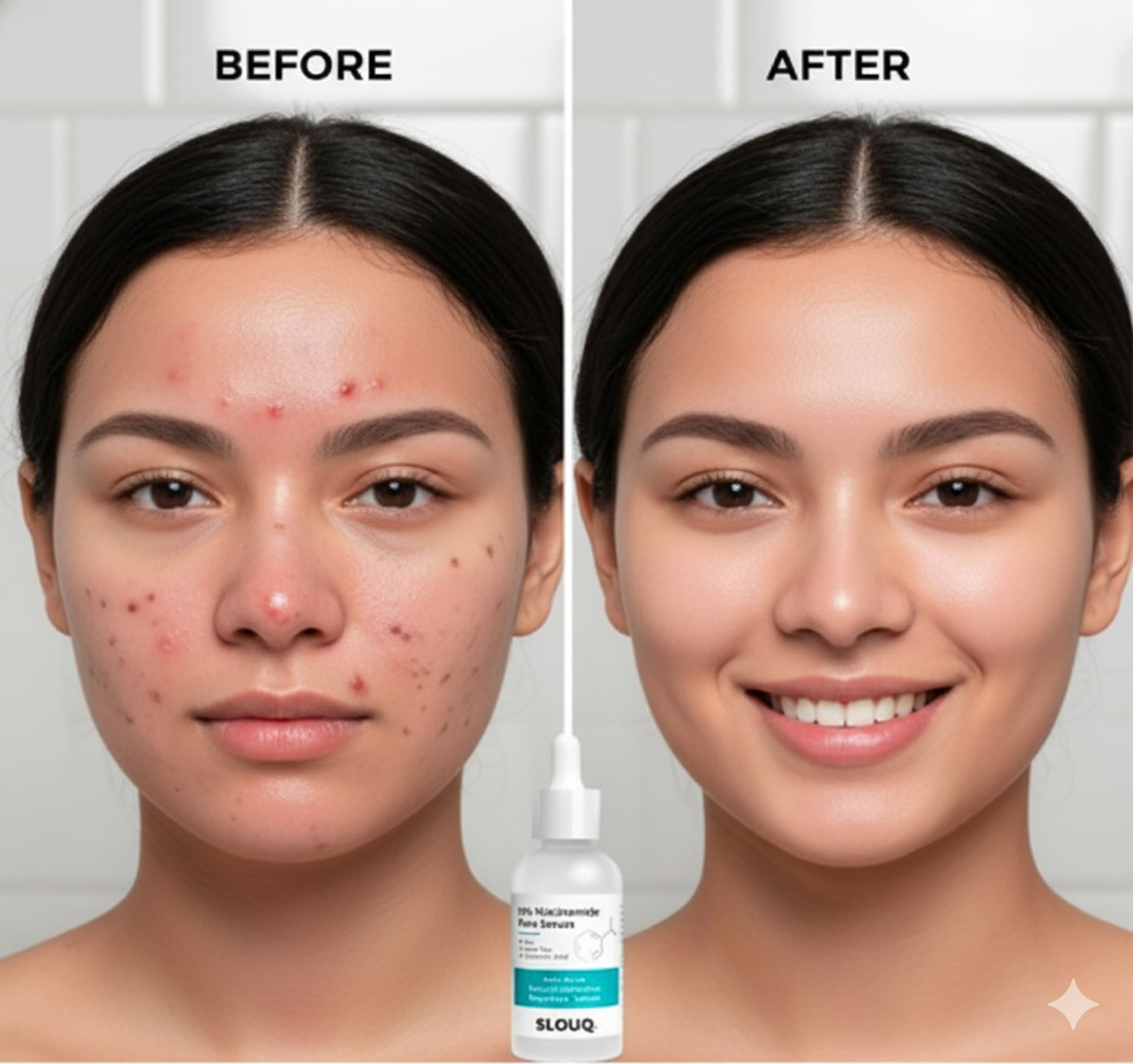 Image of SLOUQ 10% Niacinamide Face Serum - Reduces Acne Marks & Dark Spots