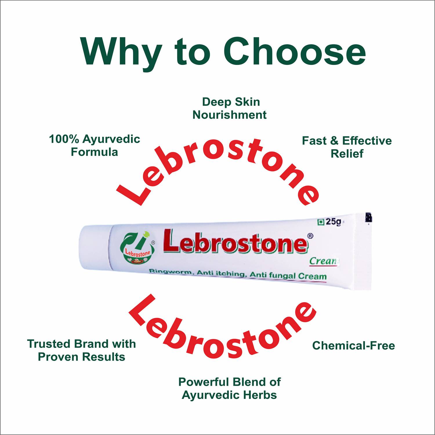 Lebrostone Ayurvedic Skin Cream 100g Pack of 4 · 25 g (100 g total) - Image 5