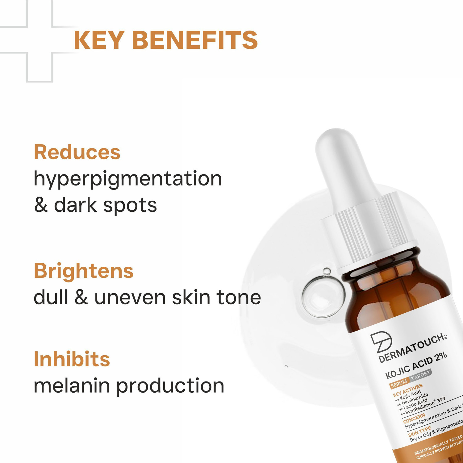 Image of Dermatouch Pigmentation Control Trio for All Skin Types | Face Wash + Kojic Acid 2% Serum + Sunscreen PA++++ |(PO3)