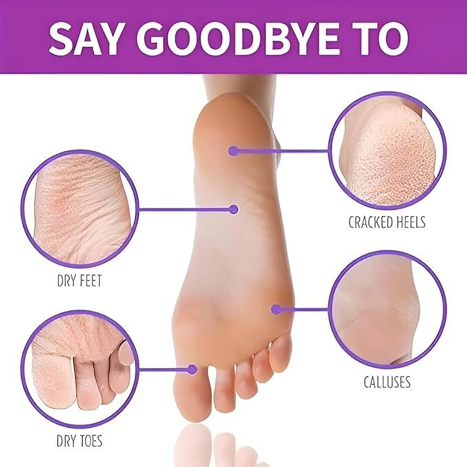 Image of house of common Foot Mask with Lavender Extract - Natural Softening & Smoothing