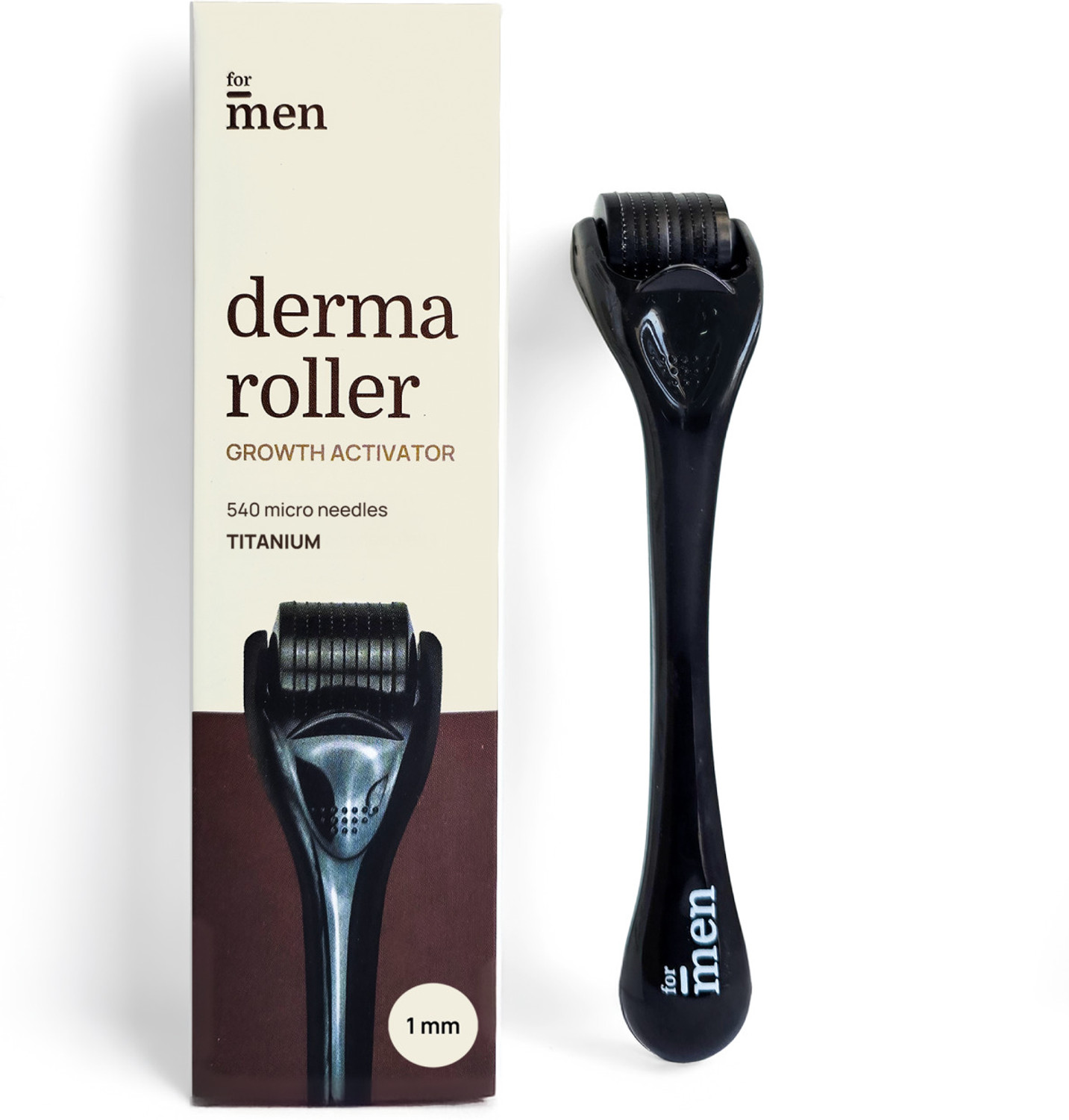 Image of Formen Derma Roller for Hair & Beard Growth 1mm | 540 Titanium Needles for Hair Regrowth