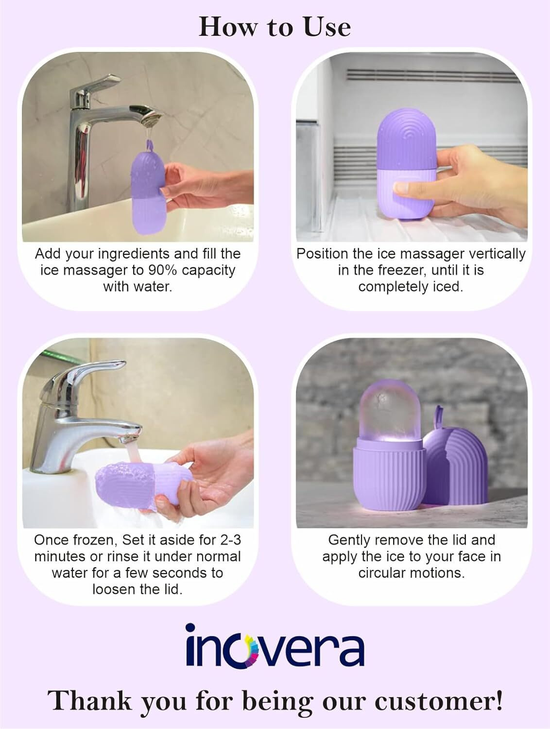 Image of XIKARAMA Ice Bath Combo (2 Pcs) Black, Purple Silicone Ice Ball Tray
