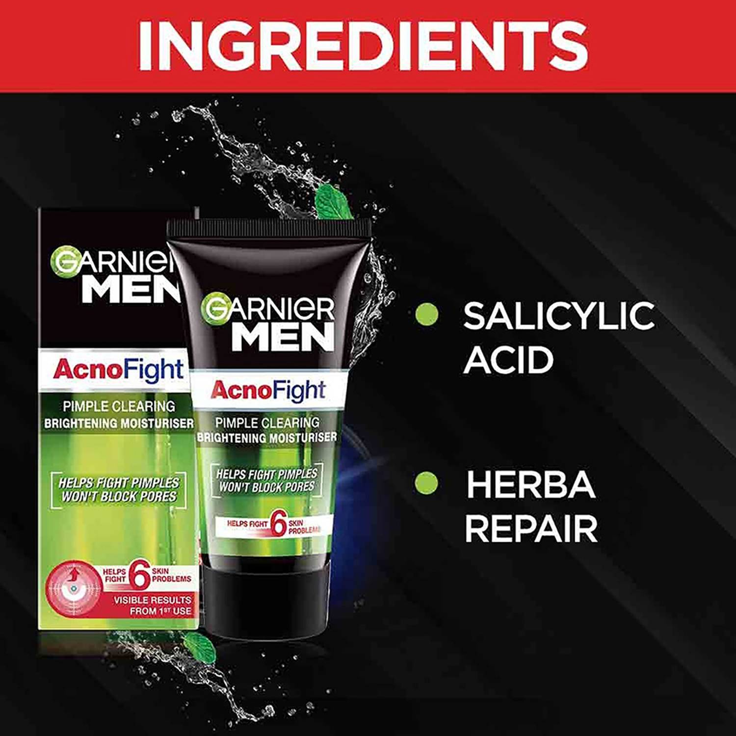 Garnier Men Acno Fight Pimple Clearing Moisturizer 45g - Image 3