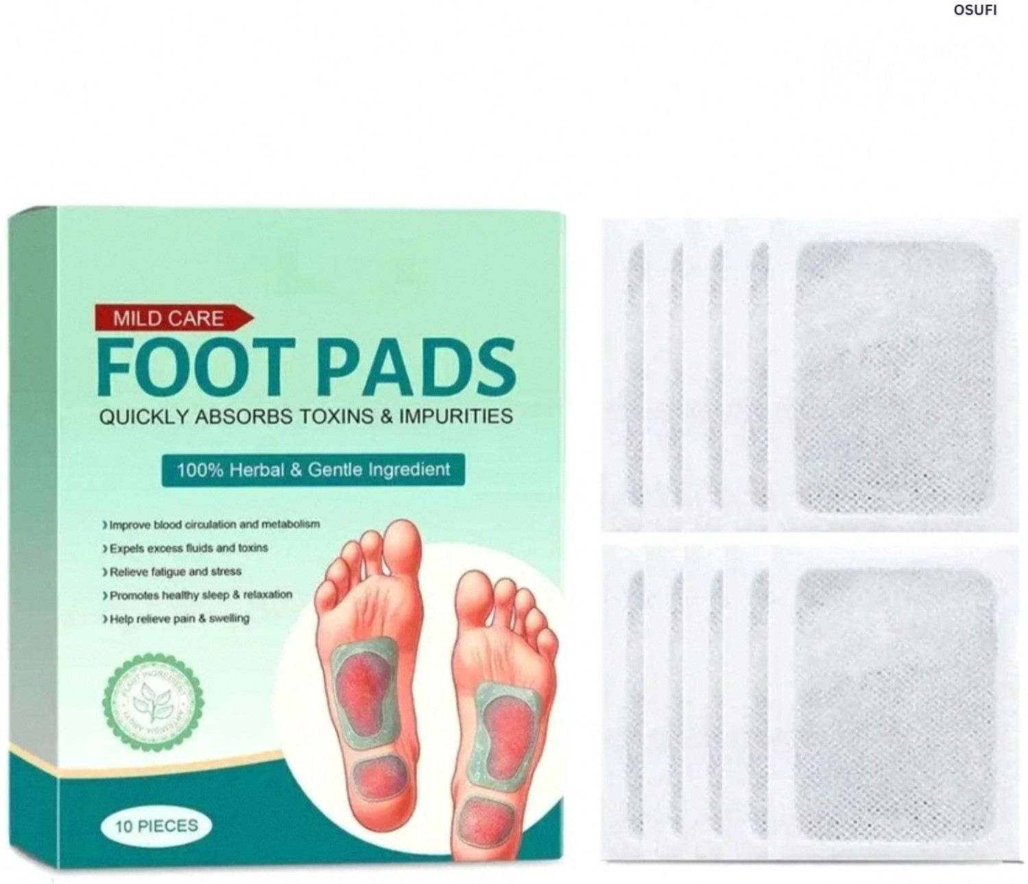 Image of OSUFI Ginger Foot Patch - Healthy Weight Loss for Healthier Lifestyle Routine Plaster & Patch